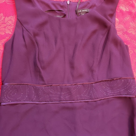 Le Bos Trim Tiered Hem Glitter Band Jacket Dress - Picture 3 of 8